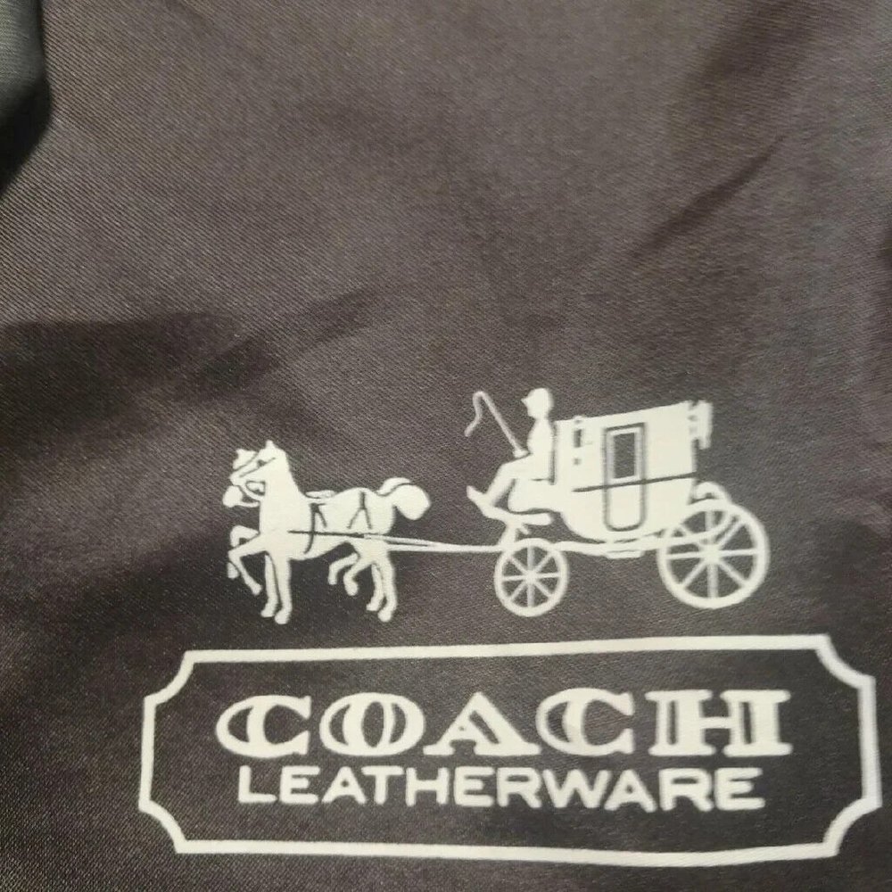 Coach F17599 Ashley Signature Bag Purse Black Sateen Monogram Classic - Picture 6 of 7